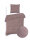 Zo!Home  Velluto a Coste Bettwäsche 155 Blush Rose Uni Blush-Rose 1 Bettbezug 155x220cm + 1 Kissenbezug 80x80cm