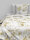 Zo!Home Mako Satin Micah Bettwäsche 135 White Flora White 1 Bettbezug 135x200cm + 1 Kissenbezug 80x80cm