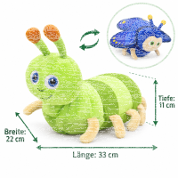 Wende Kuscheltier Wende Plüschtier 30 cm für...
