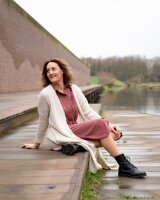 Knit Factory Gina Strickjacke 40/42 Glatt Anthrazit