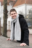 Knit Factory Bobby Schal 200x30 cm Glatt Braun