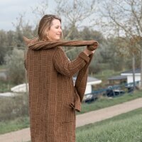 Knit Factory Bobby Schal 200x30 cm Glatt Braun