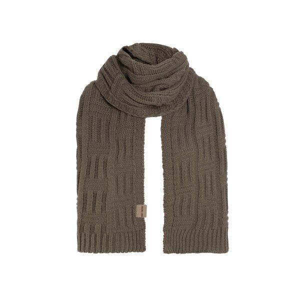 Knit Factory Bobby Schal 200x30 cm Glatt Braun