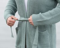 Knit Factory Robin Strickjacke 36/38 Glatt Grau