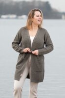 Knit Factory Robin Strickjacke 40/42 Glatt Braun