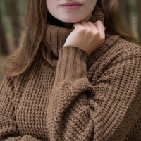 Knit Factory Robin Pullover 40/42 Glatt Braun