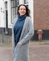 Knit Factory Bobby Strickjacke 36/38 Glatt Grau