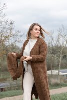Knit Factory Bobby Strickjacke 40/42 Glatt Braun