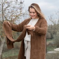 Knit Factory Bobby Strickjacke 40/42 Glatt Braun