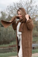 Knit Factory Bobby Strickjacke 40/42 Glatt Braun