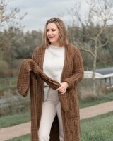 Knit Factory Bobby Strickjacke 40/42 Glatt Braun