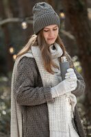 Knit Factory Lana Handschuhe One Size Glatt Braun