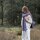 Knit Factory Elin Schal 200x50 cm Glatt Lila