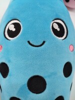 Bubble Tea Plüschtier Boba Kuscheltier Plüschpuppen Weiche Kuscheltier Tee Weiche Puppe Teetasse Kissen Kinderspielzeug (Blau-Grün-schielen, 15 cm)
