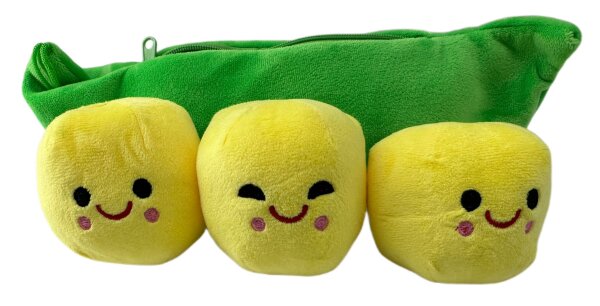 Kawaii Erbsen Plüschtier 25 cm – Kuscheltier PEA Stuffed für Kinder