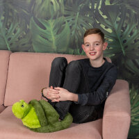 Fußwärmer Kuschelwarmies Kuschelfreunde Wärmekissen Stofftier Kuscheltier Hausschuhe (Schildkröte, Fußwärmer 35 cm x 26 cm)