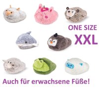 Fußwärmer Kuschelwarmies Kuschelfreunde Wärmekissen Stofftier Kuscheltier Hausschuhe (Schildkröte, Fußwärmer 35 cm x 26 cm)