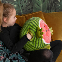 Handwärmer Kuschelwarmies Kuschelfreunde Wärmekissen Stofftier Kuscheltier Plüschtier (Wassermelone, Handwärmer 35 cm x 35 cm x 35 cm)