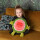 Handwärmer Kuschelwarmies Kuschelfreunde Wärmekissen Stofftier Kuscheltier Plüschtier (Wassermelone, Handwärmer 35 cm x 35 cm x 35 cm)
