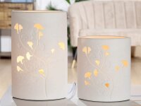 Gilde Porzellan Lampe Ellipse Ginkgo (BxHxL) 18 cm x 28...