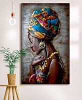 Gilde Metall Bild Maleika (BxHxL) 80 cm x 120 cm x 6 cm...
