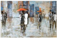 Gilde Metall Bild Rainy Day (BxHxL) 120 cm x 80 cm...