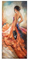 Gilde Metall Bild BarefootTango (BxHxL) 70 cm x 140 cm x...