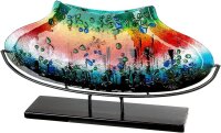 Gilde Glasart br.Dekovase Rainbow Dots (BxHxL) 53 cm x 29 cm x 11 cm bunt schwarz