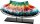 Gilde Glasart br.Dekovase Rainbow Dots (BxHxL) 53 cm x 29 cm x 11 cm bunt schwarz