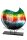Gilde Glasart Deko Vase Rainbow Dots (BxHxL) 49,5 cm x 47,5 cm x 10,5 cm bunt schwarz