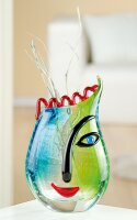 Gilde Glasart Design-Vase Vero (BxHxL) 20 cm x 28 cm x 9...