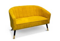 Gilde Holz Sofa Samt Sole (BxHxL) 128 cm x 80 cm x 72 cm...