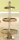 Gilde Alu 3er Etagere XL (BxHxL) 50 cm x 100 cm x 50 cm Platten aus Mangoholz