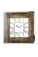 Gilde Holz Uhr London (BxHxL) 40 cm x 40 cm silberfarben...