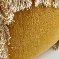 Soma Bodenkissen 2. Wahl Sitzhocker Sitzpouf 40x40 cm Sitzwürfel Sitzpuff Fußhocker Stonewashed gelb - marigold