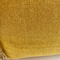 Soma Bodenkissen 2. Wahl Sitzhocker Sitzpouf 40x40 cm Sitzwürfel Sitzpuff Fußhocker Stonewashed gelb - marigold