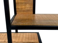 Soma Wandregal Hängeregal Bücher Regal Bücherbord 80 x 80 x 20 cm Bolton Metall-Gestell schwarz matt