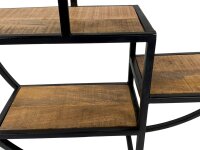 Soma Wandregal Hängeregal Bücher Regal Bücherbord 80 x 80 x 20 cm Bolton Metall-Gestell schwarz matt