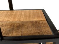Soma Wandregal Hängeregal Bücher Regal Bücherbord 80 x 80 x 20 cm Bolton Metall-Gestell schwarz matt