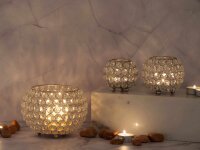 Soma Kerzenhalter Set 3-teilig Teelichthalter Crystal...