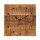 Soma Wanduhr Holzuhr 30x30cm Wanduhr Holz Wohnzimmer lautlos quadratisch aus Mangoholz massiv