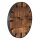 Soma Wanduhr Holz ø 30 cm Wohnzimmeruhr modern rund aus Holz Vintage lautlos aus Mangoholz massiv