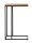 Soma Beistelltisch Holz 25x60x40cm nachhaltig Sofatisch Laptoptisch C-Tisch Toronto Metall Gestell