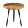Soma Beistelltisch Holz rund ø 40 o. 50cm Couchtisch Wohnzimmer Tisch Vancouver Metall-Füße schwarz matt Durchmesser 50 - Höhe 48 cm