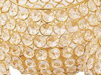 Soma Kerzenhalter 24-teilig Set 3 x 8 VE Teelichthalter Crystal Kerzenständer gold o. silber Vintage Kris gold