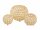 Soma Kerzenhalter 24-teilig Set 3 x 8 VE Teelichthalter Crystal Kerzenständer gold o. silber Vintage Kris gold