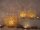 Soma Kerzenhalter 24-teilig Set 3 x 8 VE Teelichthalter Crystal Kerzenständer gold o. silber Vintage Kris gold