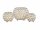 Soma Kerzenhalter 24-teilig Set 3 x 8 VE Teelichthalter Crystal Kerzenständer gold o. silber Vintage Kris silber