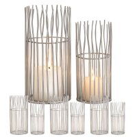 Soma Windlicht 8-teilig Set 2 x 4 VE Kerzenhalter...