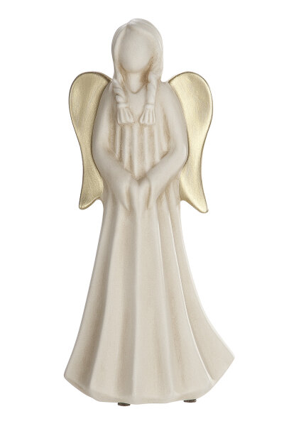 Gilde Keramik Engel "Donna" Hände zs. VE 2 (BxHxL) 14 cm x 31 cm x 9 cm creme/ gold, stehend Sie kaufen hier immer ein Set von 2 gleichen Artikeln.